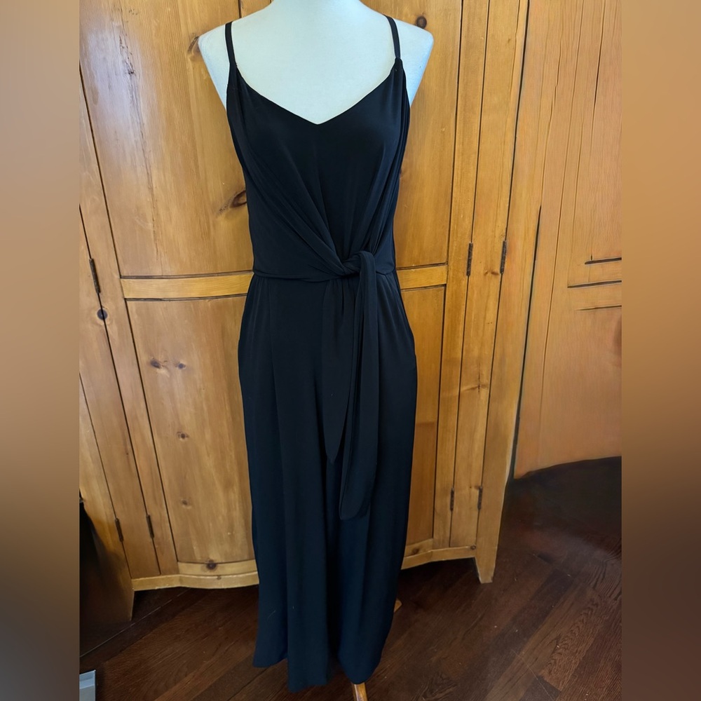 1.State tie waist spaghetti strap rayon jumper, size Se XS, Excellent condition.